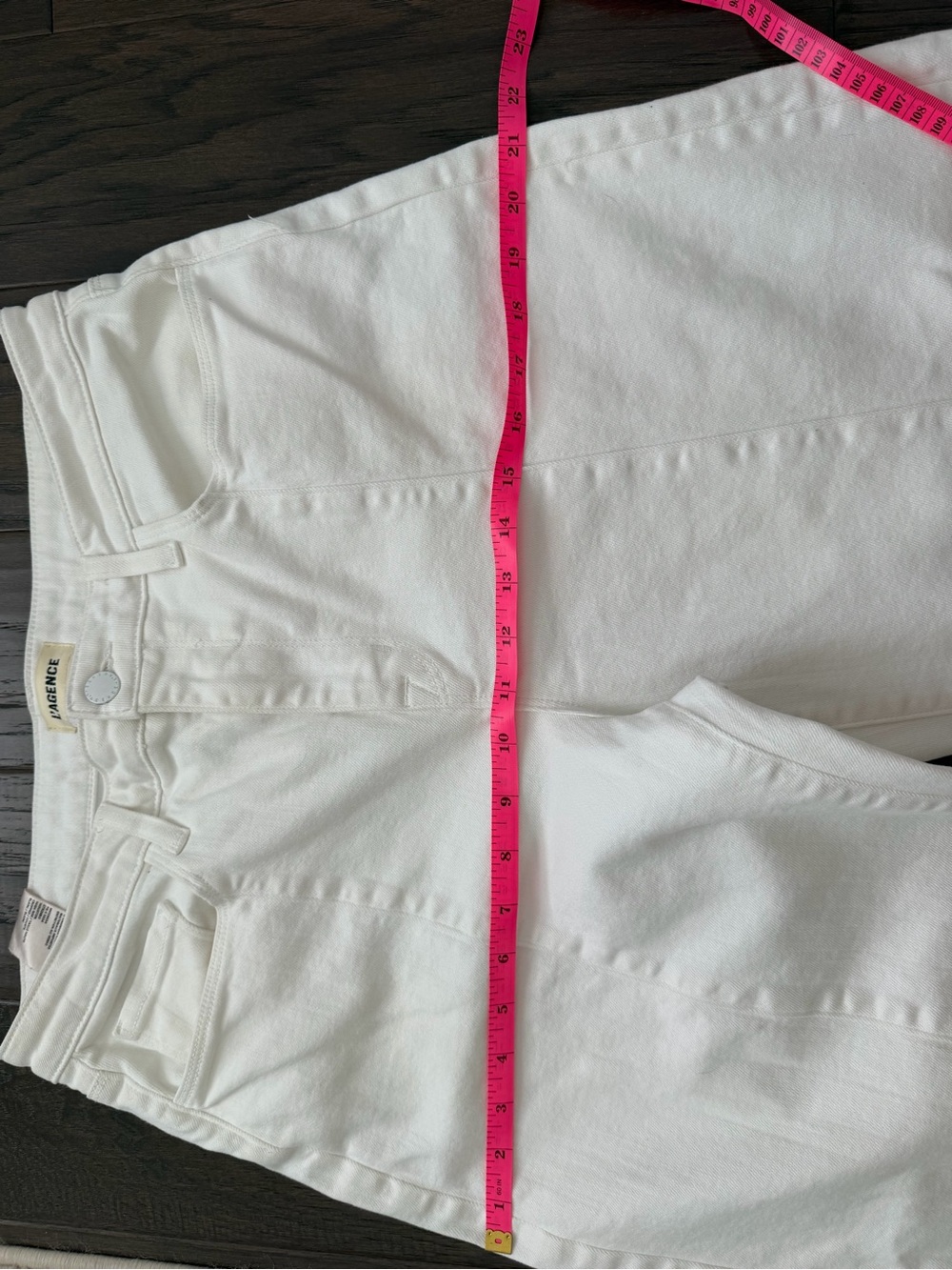 L'AGENCE White High Rise Cropped Wide-Leg Jeans - Picture 5 of 8